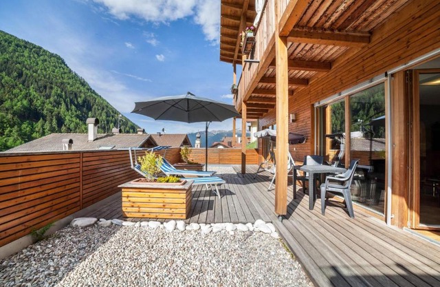 Pritscheshof Ferienwohnung Terrasse