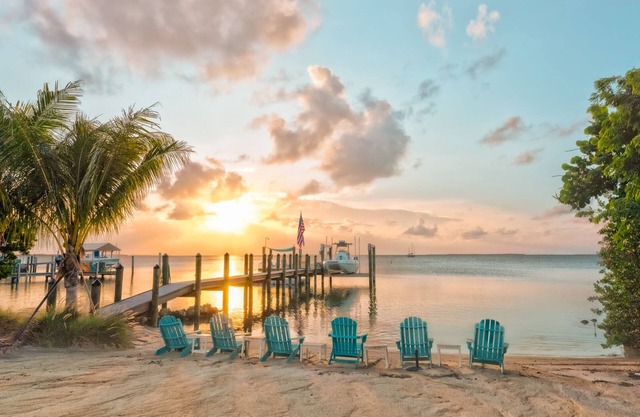 Private beach and dazzling bayside sunsets await you!