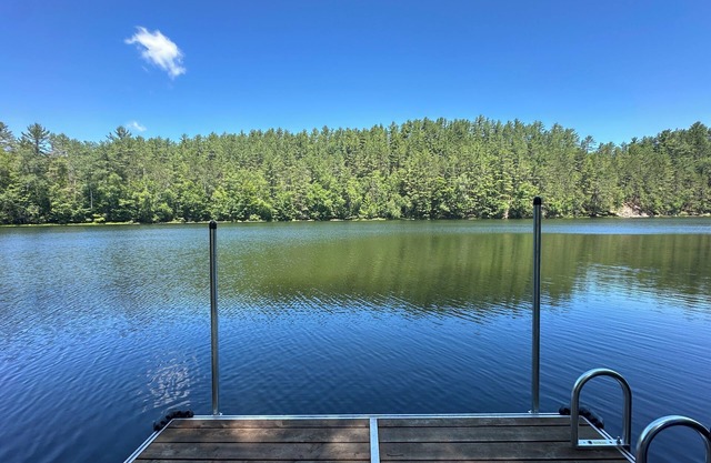 Private lake chalet