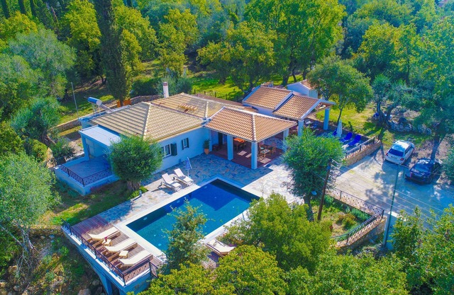 Private Family villa, Near Corfu Town and Achilleon, sleeps 8