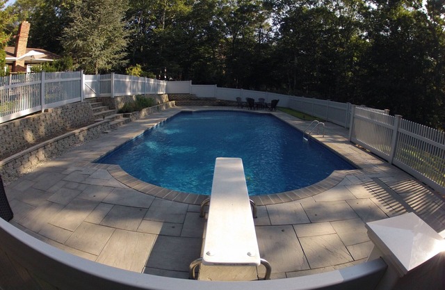 Private heated pool, fireplace, AC, pet-friendly, WiFi, BBQ, and garden retreat.