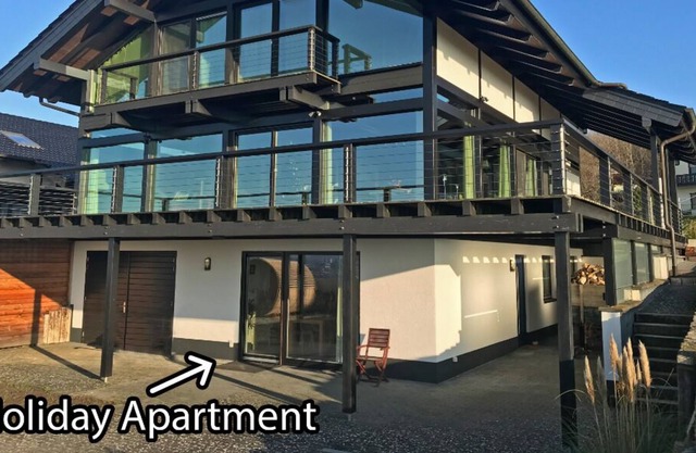 Private holiday apartment in the Hunsrück with a wonderful valley view and cedar sauna