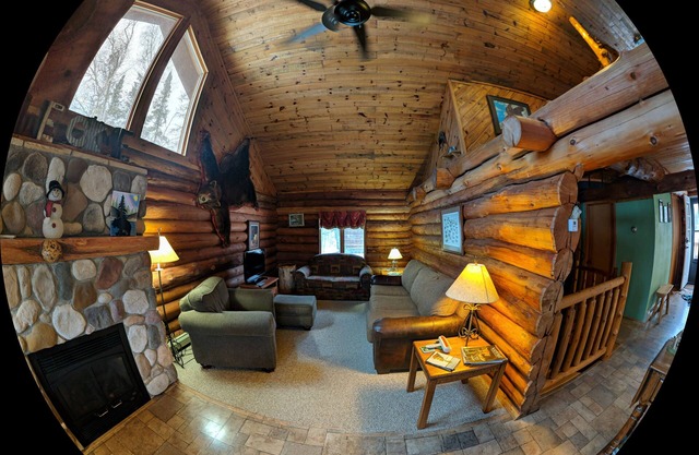 Private Log Lodge Nestled In Chippewa National Forest On Secluded Lake.