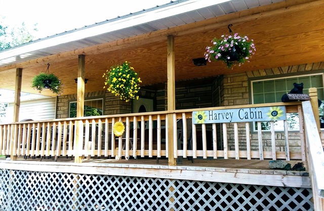 Private/NICE Large Cabin on 3/4 Acre. Huge Covered Porch. Wheelchair Access