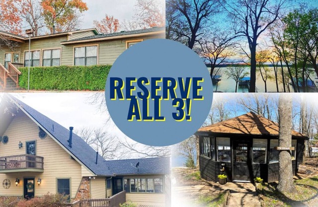 Private Oasis! 3 houses! reunions/weddings/events!