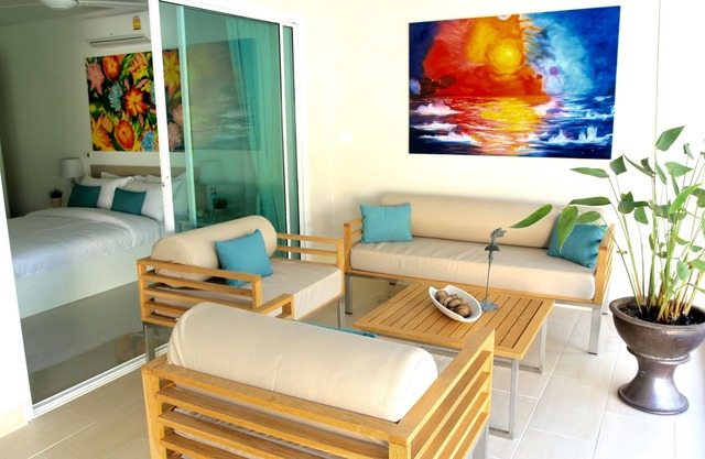 Private Pool Duplex in Villa Resort, a short walk to beautiful Bang Por Beach