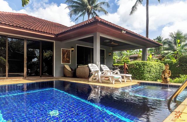 Private pool villa 50 meters from the beach 🏝