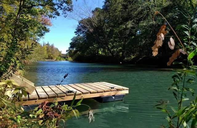 Private River Tent Camping with Kayaks & Outdoor Bathhouse! Pet friendly!