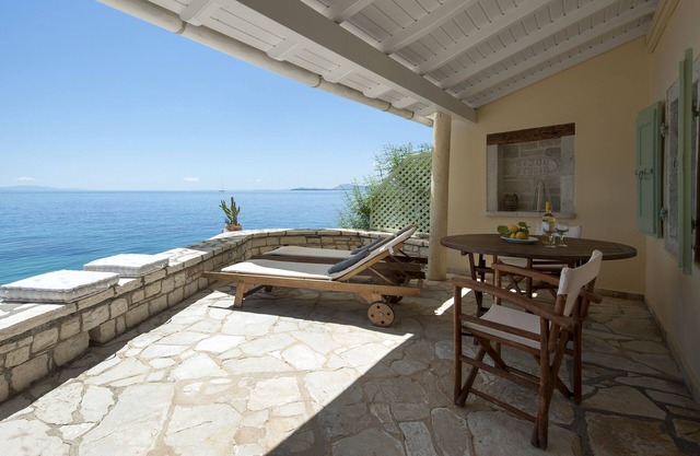 Private Villa Directly On Water Front Of kaminaki beach, Corfu