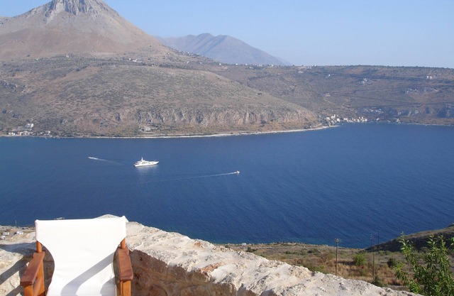Private villa Filanthi nwith panoramic views of Itilo bay in Mani