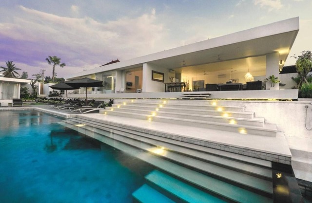 Private Villa with butler service surrounded by rice fields and jungle views.