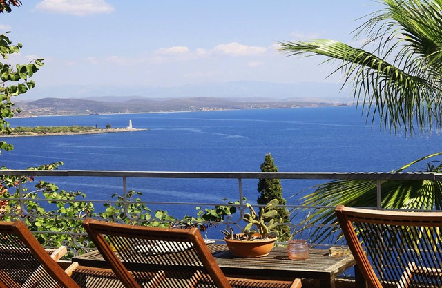 Private villa with panoramic sea views