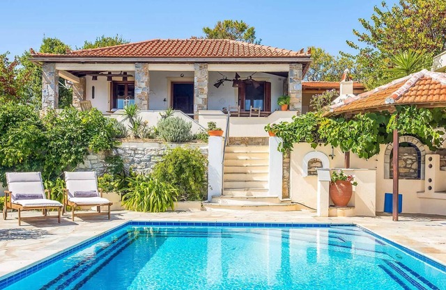 Private villa with pool and stunning views.