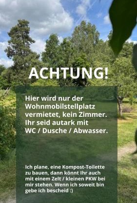 Privater Womo-Stellplatz im Wendland