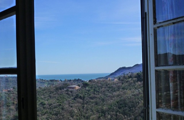Promotion! House and garden with a wonderful view down to the sea.