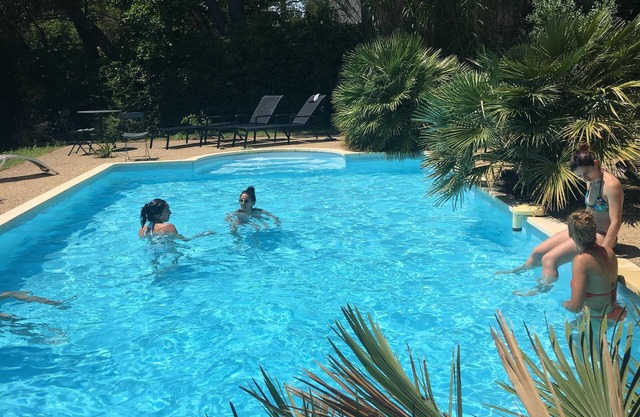 Provencal villa with large pine trees and swimming pool