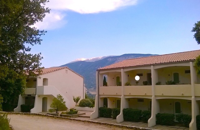 Provence. Mont-Ventoux. Panoramic apartment with swimming pool.