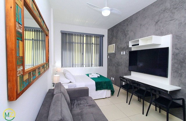 Quiet studio for 4 people in Ipanema
