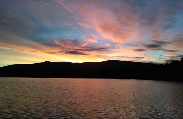 Quiet waterfront home on Lees Pond with Ossipee Mountain views.