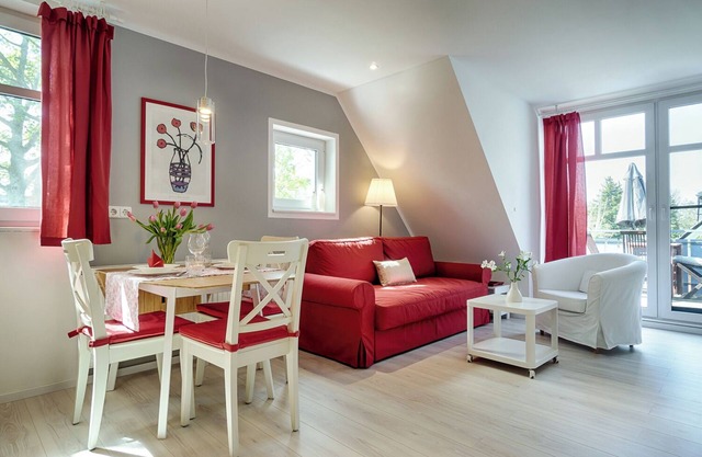 Quietly situated apartment for up to 2 p. + infant, sauna, WLAN, balcony, bicycle shed