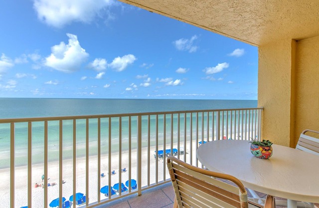 Ram Sea 508 is a Silver Tier 1 bedroom 1 bath Gulf Front Condo on Top Floor
