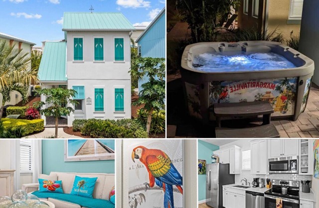 Rare Margaritaville 2BD Hot Tub Model Cottage "Some Beach House" near Disney