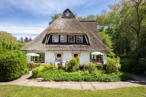 Reetdachhaus mit Nähe zur Ostsee, Außensauna, Spielplatz & großem Garten