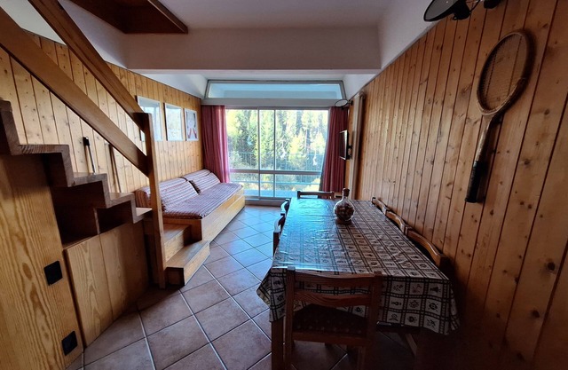 Relaxation and nature in the middle of the mountains, on the ski slopes