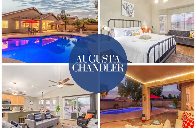 Relaxing Chandler Pool Escape with Game Room and Office