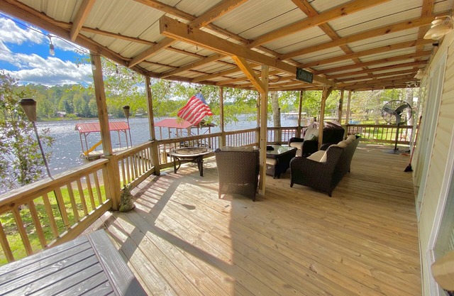 Relaxing Lakefront Getaway Near Houston with Private Dock and Porch Views!