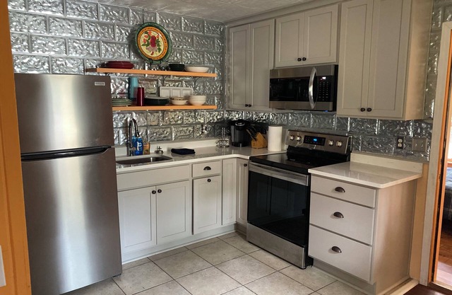 Remodeled historic cottage with a peek of the Gulf of Mexico.