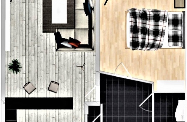 Renovated 2-room apartment, bright and friendly, dogs are welcome