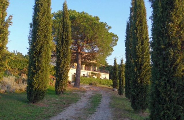 Renovated historic country house with outdoor pool and views of Lake Bolsena