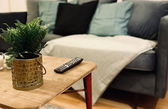 Renovated studio with balcony, WiFi, Netflix & kitchen near the city