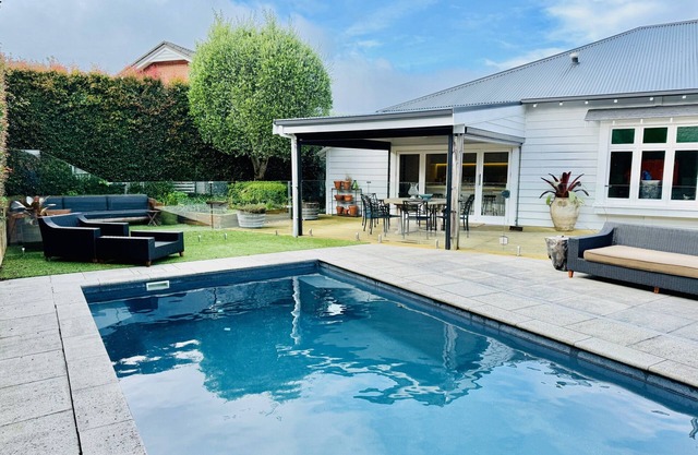 Resort style home with Pool, Chefs Kitchen and 4 bedrooms.