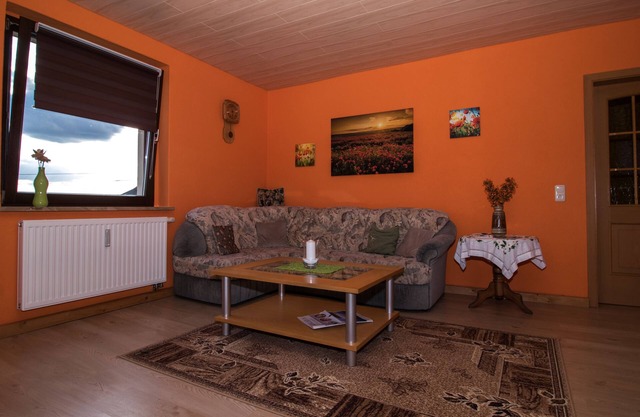 Rest and relaxation on the balcony of the Ore Mountains