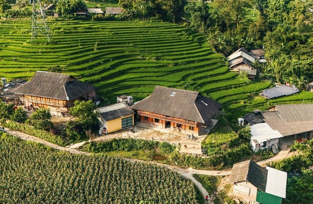 Restored Local Hmong House in Sapa ethnic people villages