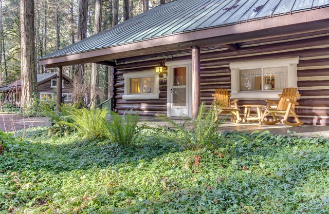 Restored log cabin w/classic porch - near river, trails, hot springs, & more