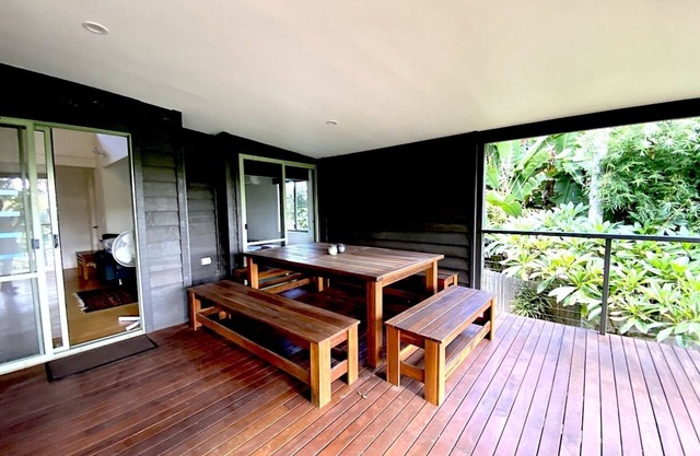 Retreat in nature in this private family home in Bangalow Town.