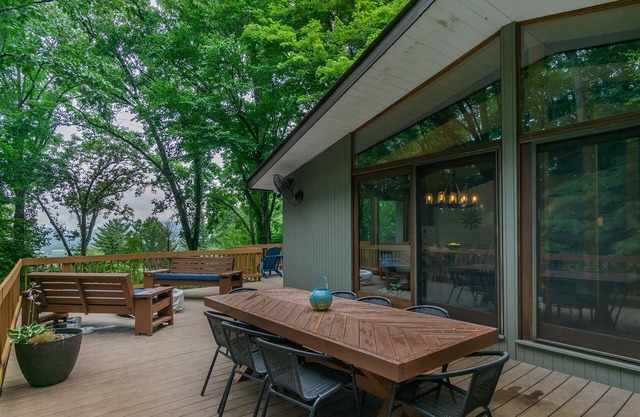 Retro Metro Deck House | MCM Gem with Hot Tub & Spectacular Views!
