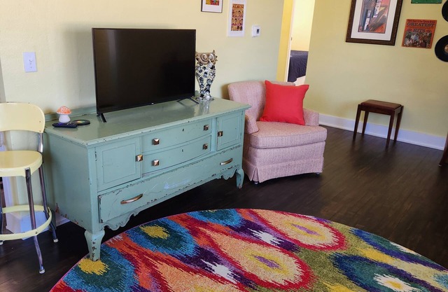 Retro themed 2-bedroom house in Boone The Retro Rambler is pet friendly!