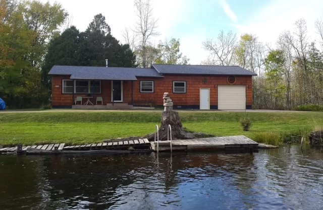 Right on the river and close to Lake Superior