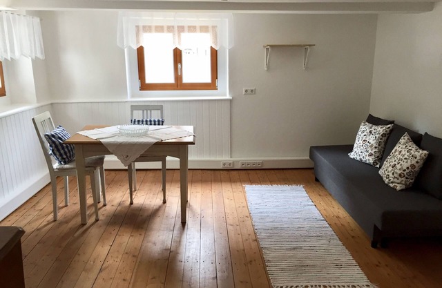 Romantic, listed holiday apartment in Freiburg-Herdern on the church square