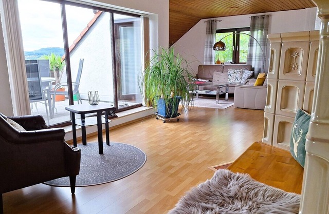 Romantic living space on 84sqm with a panoramic view of the Franconian Switzerland