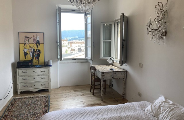 Rooftop apartment on medieval piazza
