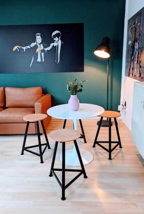 Rooftop Art Apartment, E-Roller,Ausblick,WLAN,TV
