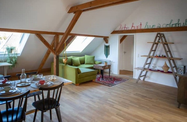 Rooftop Arts & Crafts Apartment with 3 Terraces in Augsburg City