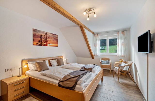 Room 'Gästezimmer Hörnlebergblick' with Shared Terrace, Shared Garden and Wi-Fi