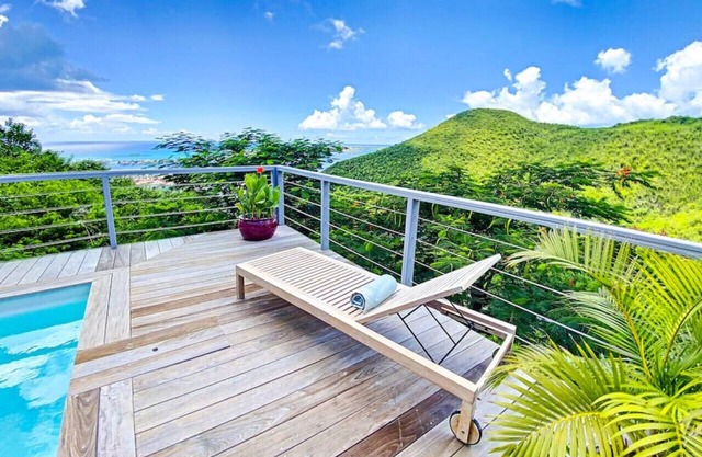 Room in Villa Casa Blue, swimming pool, sea view