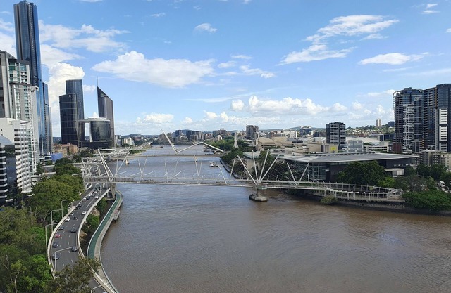 Room with a Brisbane river view